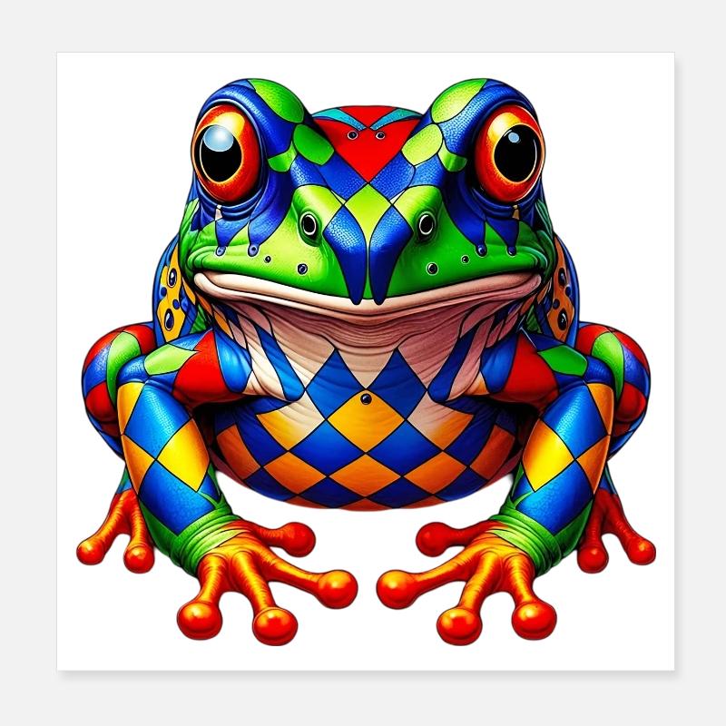Grenouille Poster 20 x 20 cm