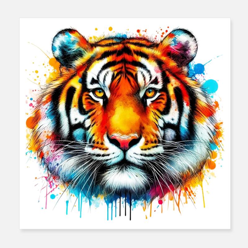 Tiger Poster 20x20 cm