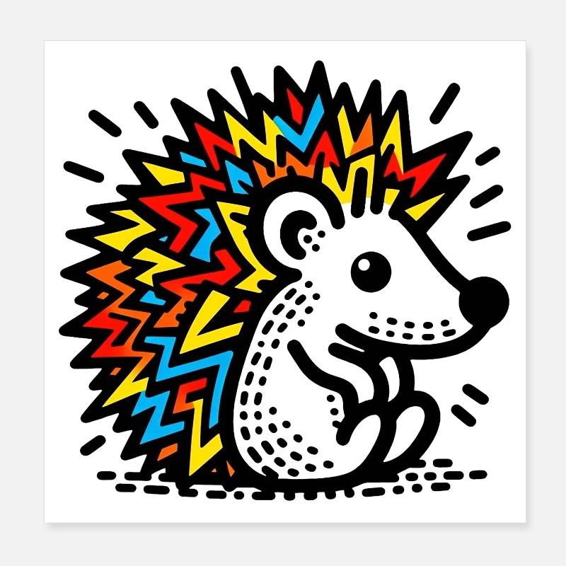 Igel Poster 20x20 cm