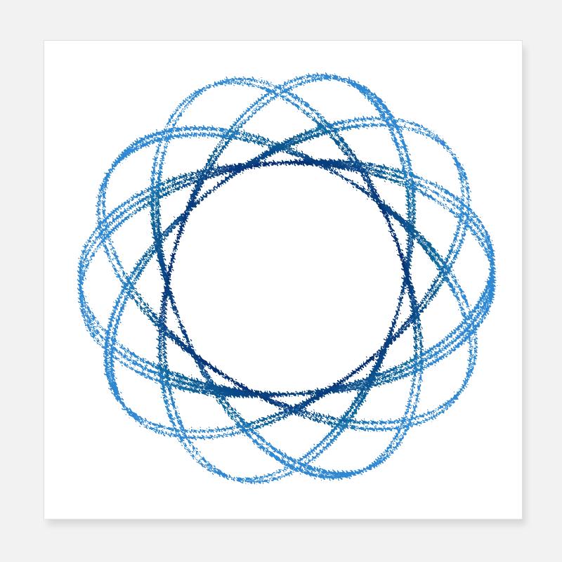 Forme géométrique (mod.) sertie Poster 20 x 20 cm