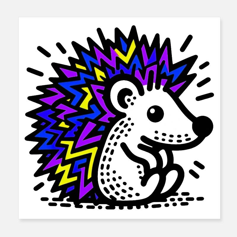 Igel Poster 20x20 cm
