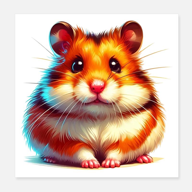 Hamster Poster 20x20 cm