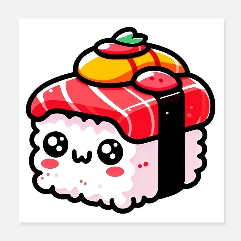 Sushi Poster 20x20 cm