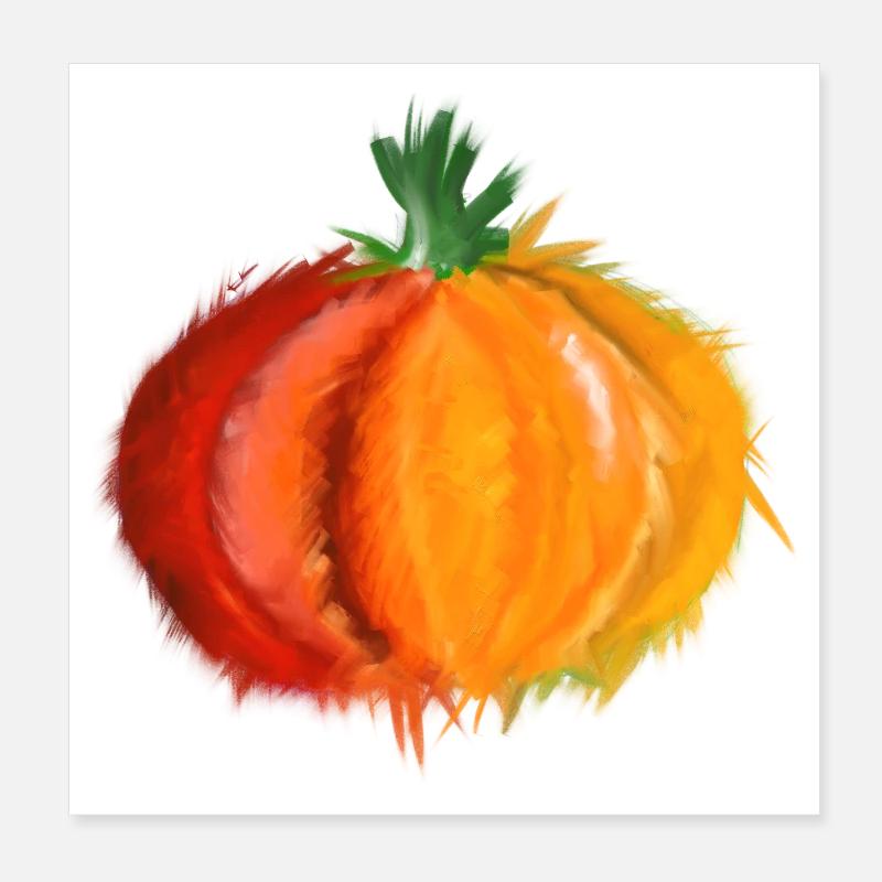 pumpkin Poster 8" x 8" (20x20 cm)