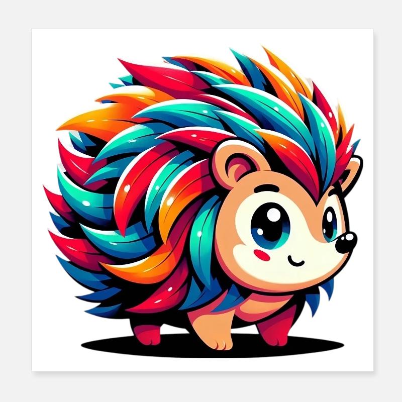 Igel Poster 20x20 cm