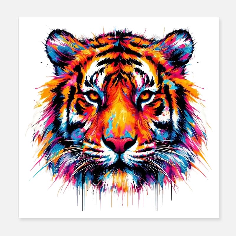 Tiger Poster 20x20 cm