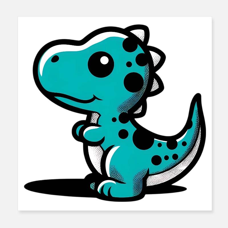 Dinosaure Poster 20 x 20 cm
