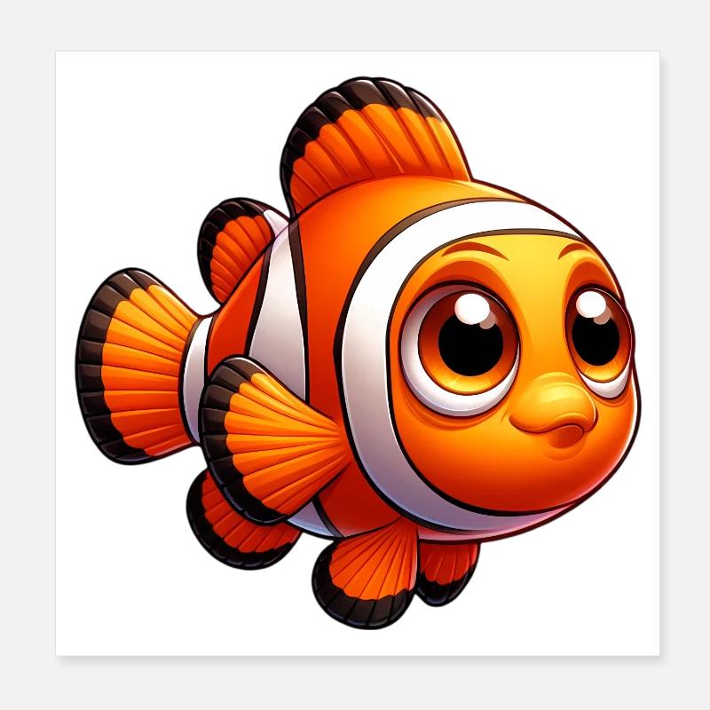 Clownfisch Poster 20x20 cm