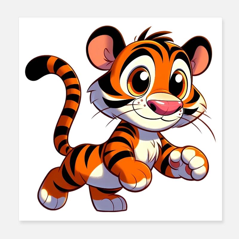 Tiger Poster 20x20 cm