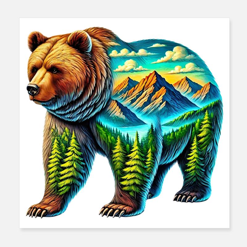 Ours Poster 20 x 20 cm