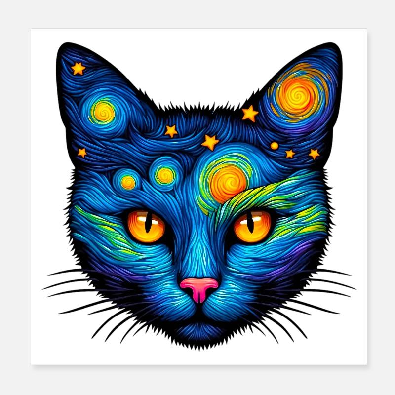 Katze Poster 20x20 cm