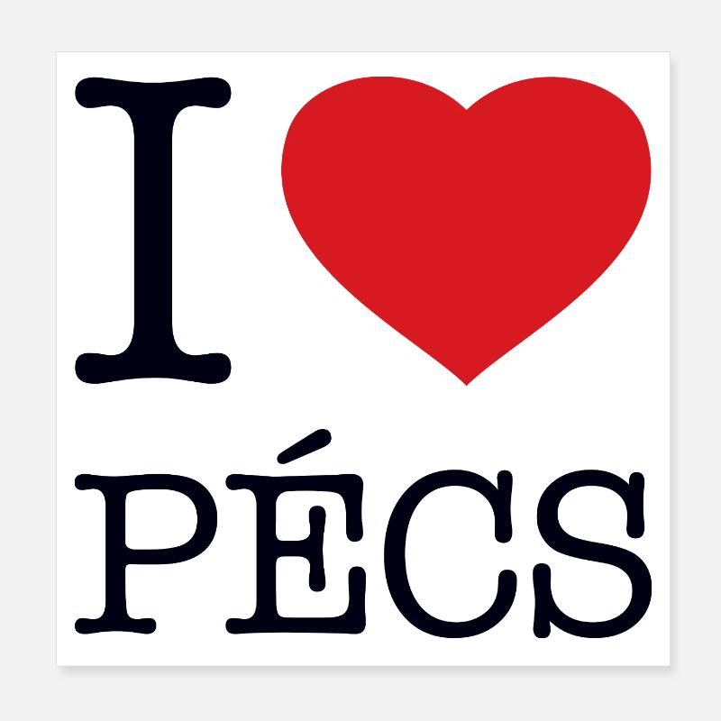 I LOVE PECS Poster 20x20 cm