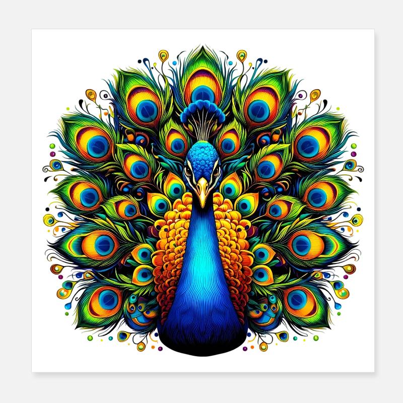 Paon Poster 20 x 20 cm