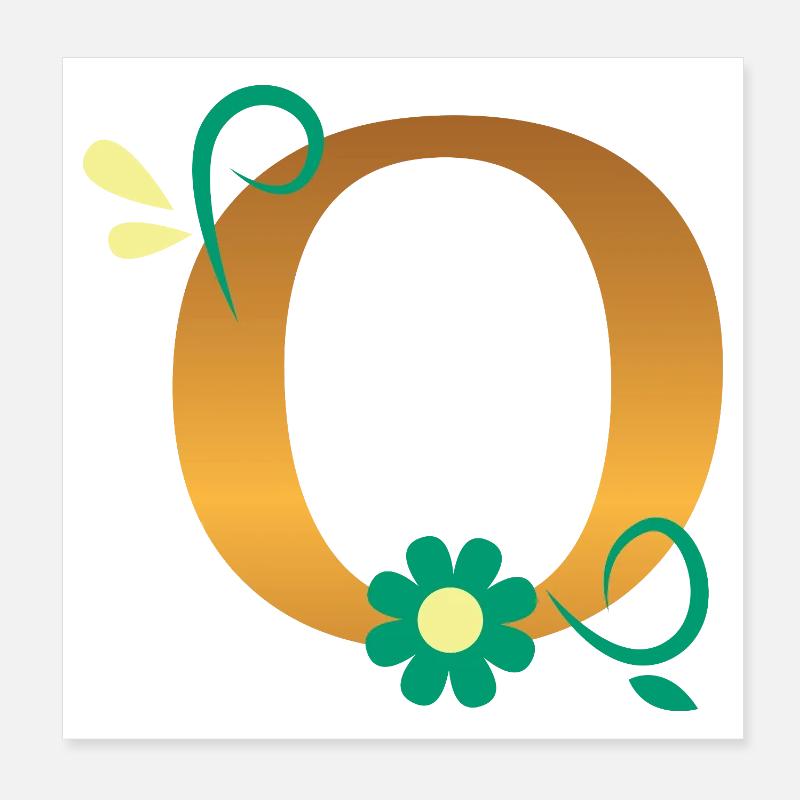 O Poster 8" x 8" (20x20 cm)