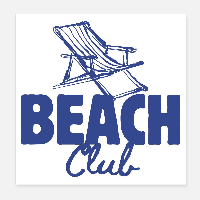 vacances, vacances la mer Poster 20 x 20 cm