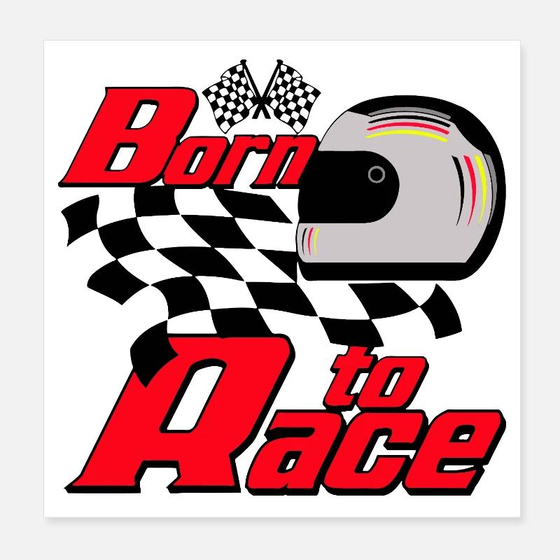 Né pour courir ..................................... Poster 20 x 20 cm