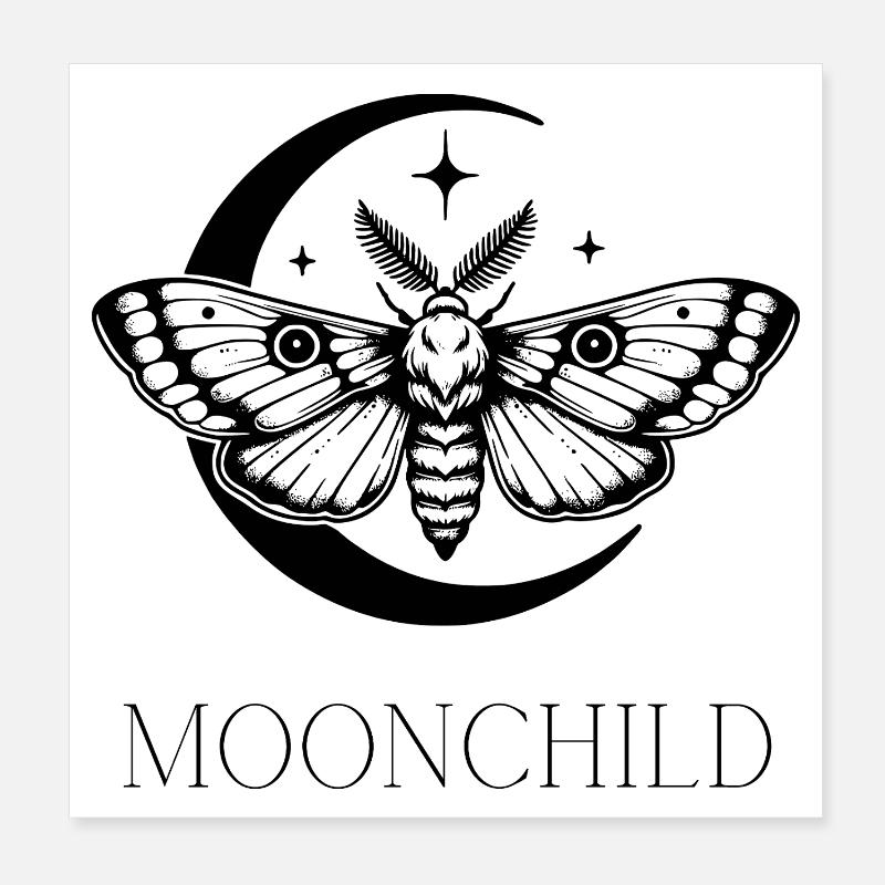 Moonchild Poster 20x20 cm
