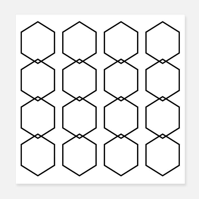 Motif abstrait Poster 20 x 20 cm