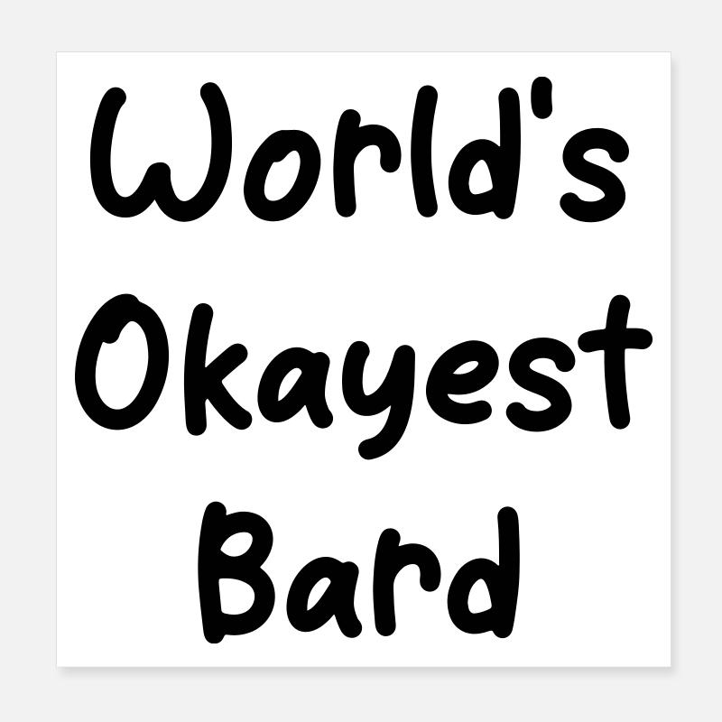 Le barde le plus correct du monde Poster 20 x 20 cm