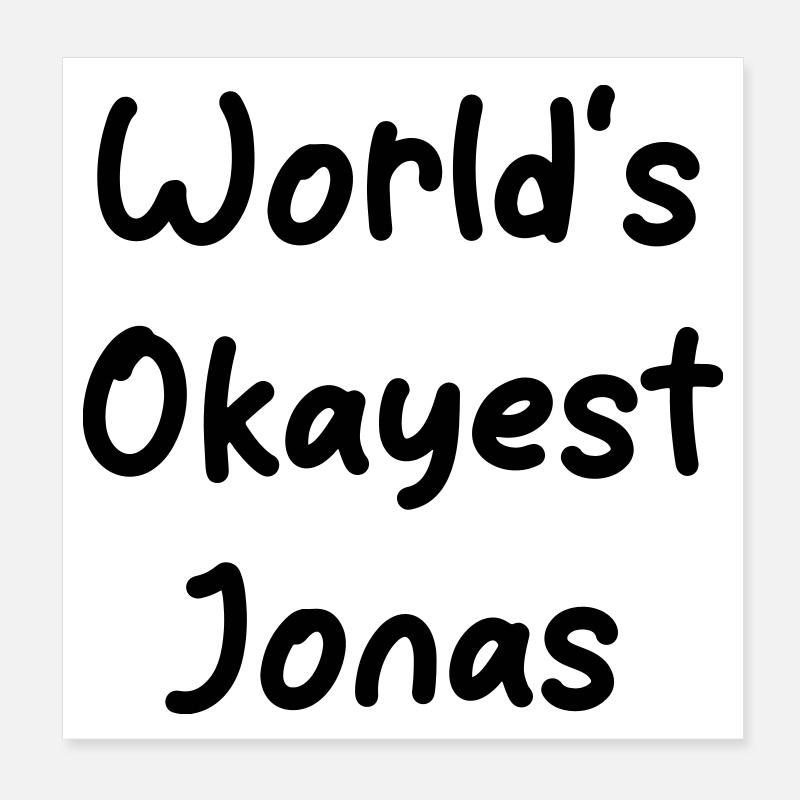 s_okayest_Jonas monde Poster 20 x 20 cm