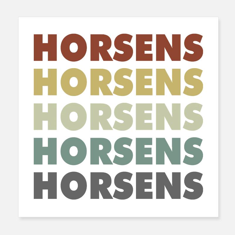 Horsens - Danemark - Danemark - Scandinavie Poster 20 x 20 cm