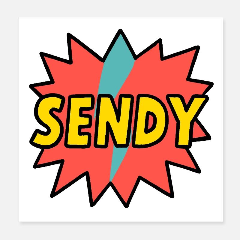 SENDY ! Poster 20 x 20 cm