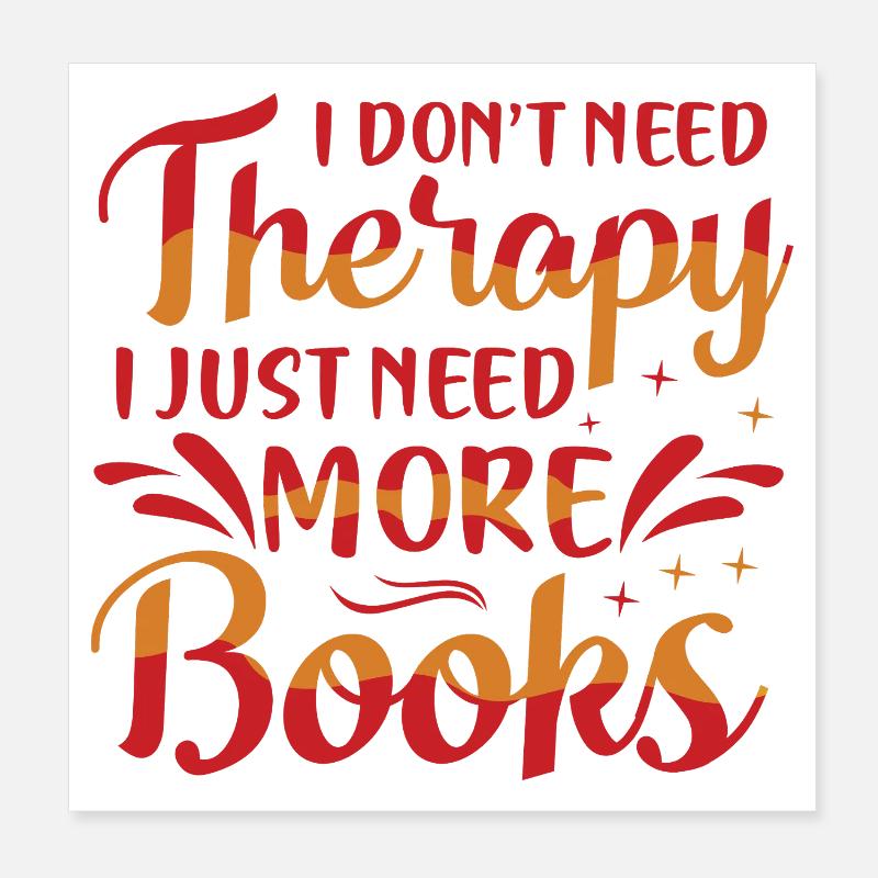 Mehr Bücher Bitte Typografie Poster 20x20 cm