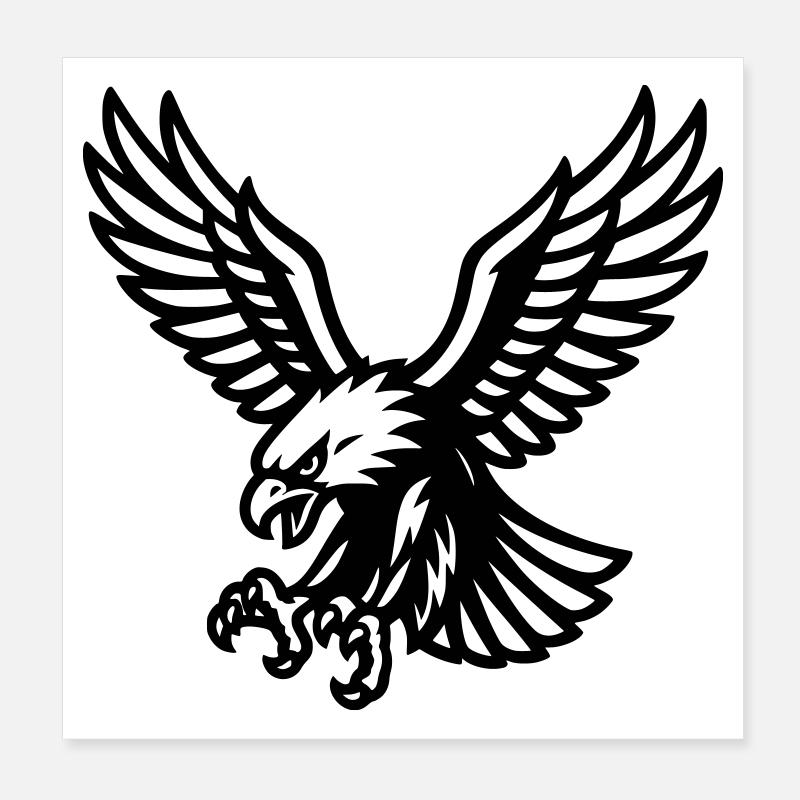 Falcon Poster 8" x 8" (20x20 cm)