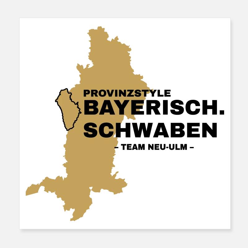 Schwaben | NEU-ULM Poster 20x20 cm