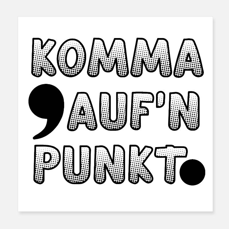 Fun word game for grammar / language lovers Poster 8" x 8" (20x20 cm)