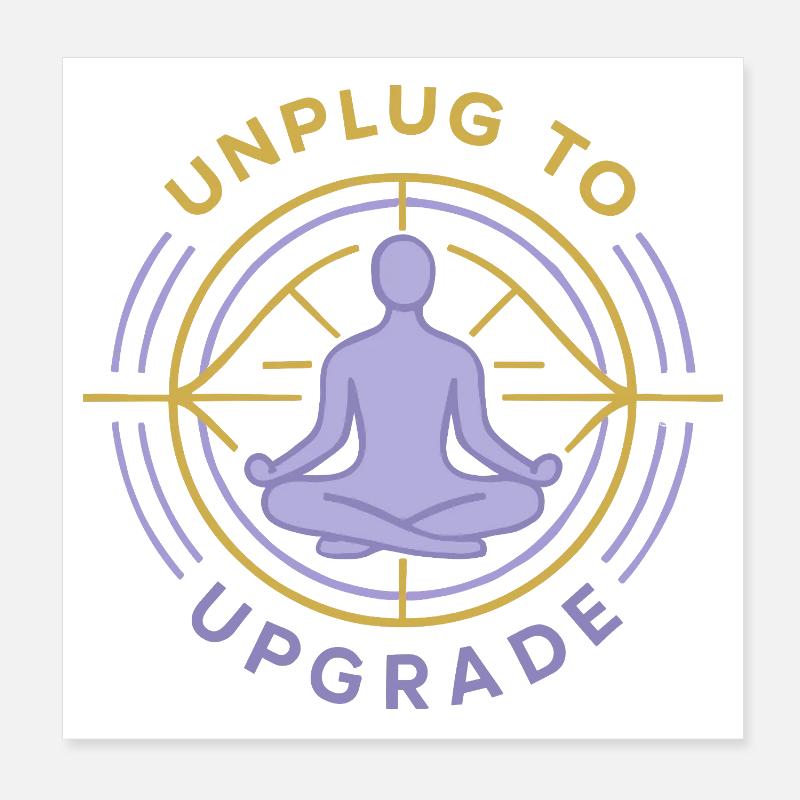 Meditation Upgrade Poster 8" x 8" (20x20 cm)