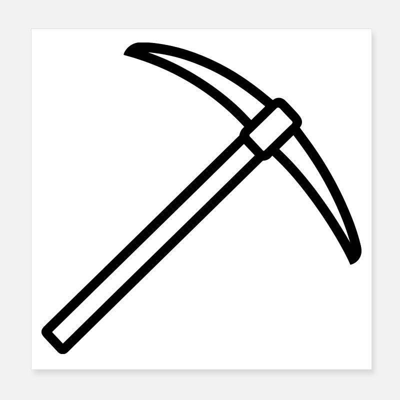 Eispickel Poster 20x20 cm