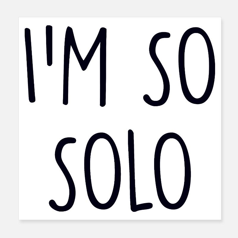 Solo Poster 20 x 20 cm