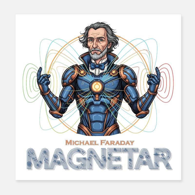 Faraday Magnetar en Armure Poster 20 x 20 cm