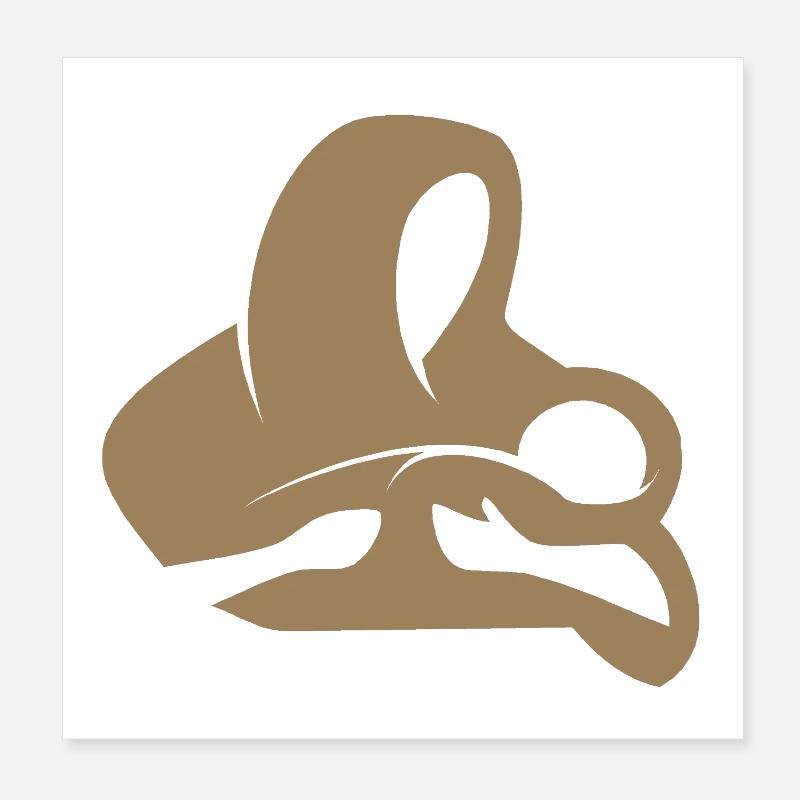 Marie à l’Enfant Jésus | Emblème de la mère à l’enfant Poster 20 x 20 cm