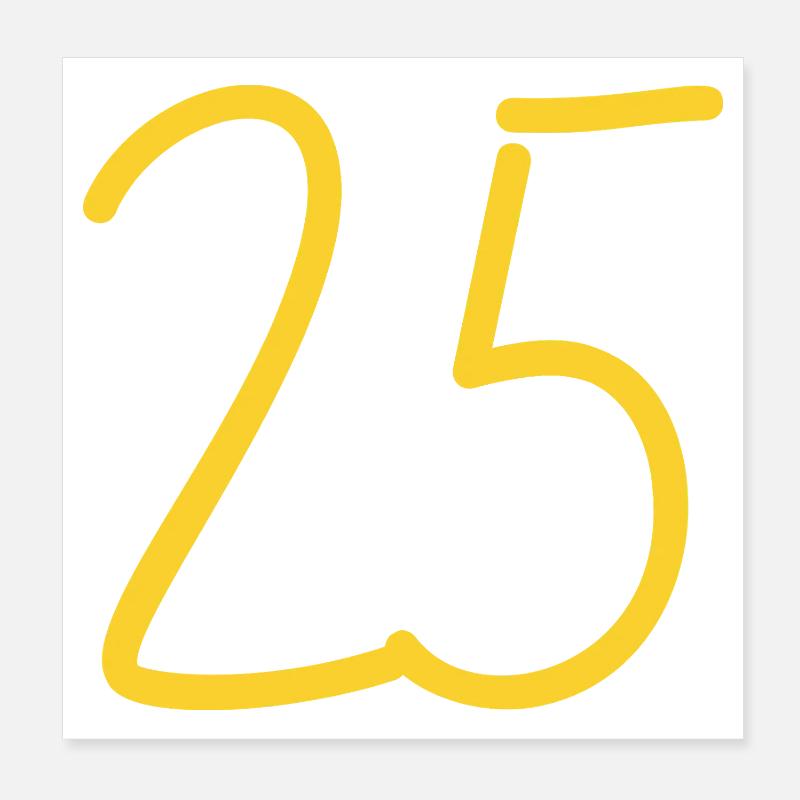 25 Poster 20 x 20 cm