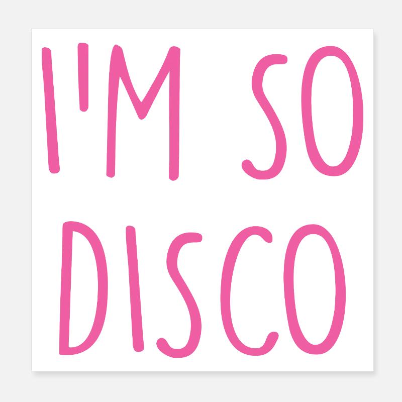 Disco Poster 20x20 cm