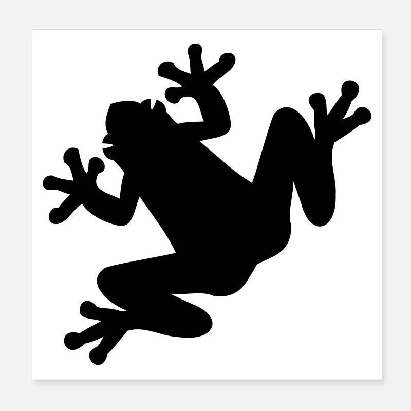 Grenouille Poster 20 x 20 cm
