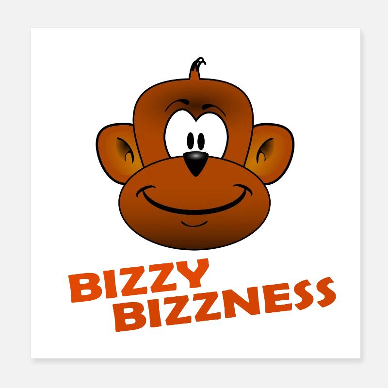 BIZZY BIZZNESS Poster 20x20 cm