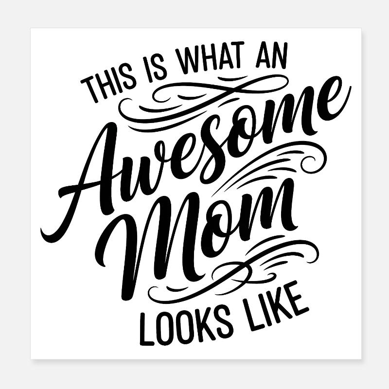So Sieht Eine Tolle Mutter Aus Mama Geschenk Poster 20x20 cm