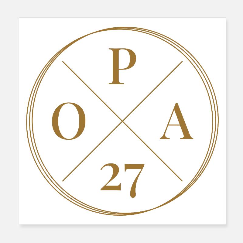 Bedstefar, 27 Poster 20x20 cm