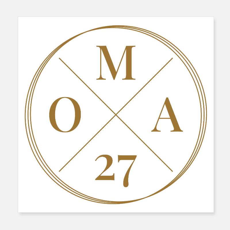 Oma 27 Poster 20x20 cm