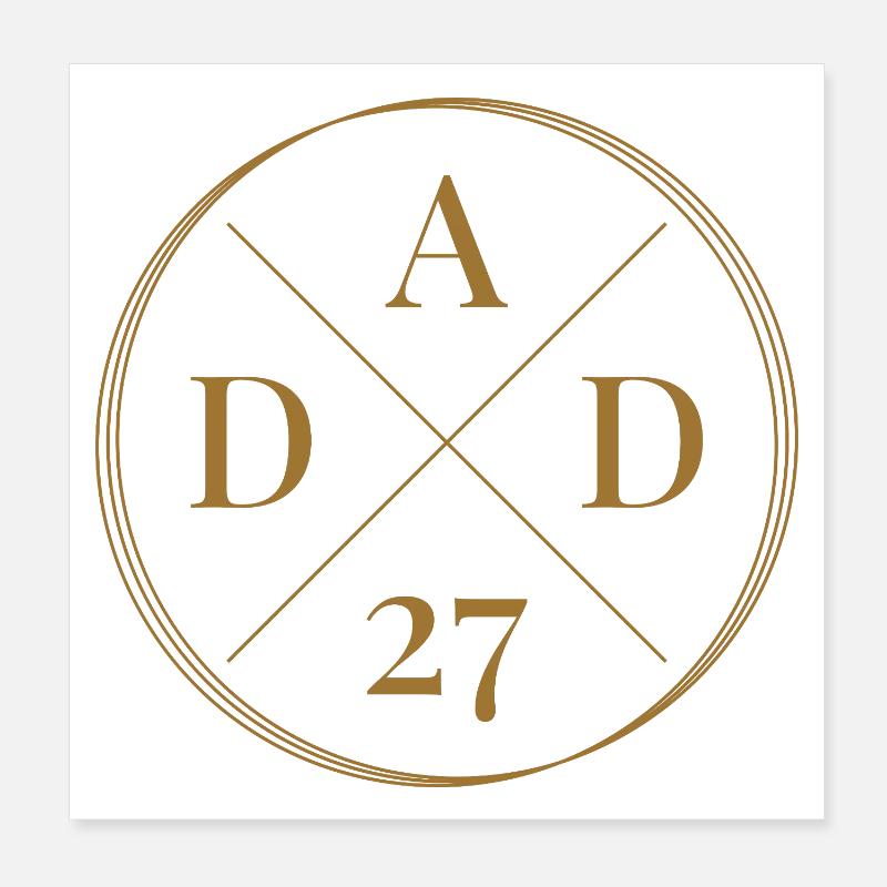 Dad 27 Poster 8" x 8" (20x20 cm)