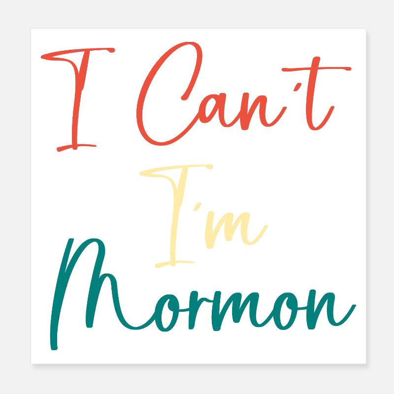 Mormonen Poster 20x20 cm