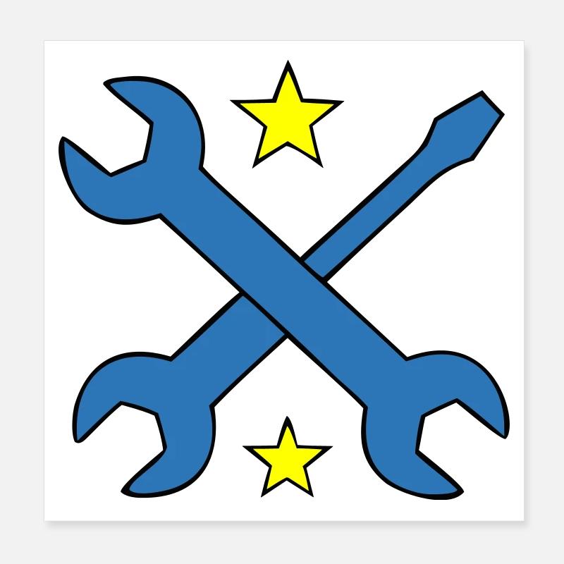 Logo Clé à Enguiche Poster 20 x 20 cm