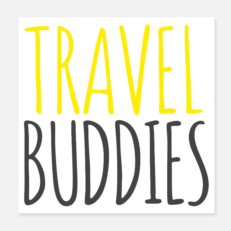 Reisefreunde  Poster 20x20 cm