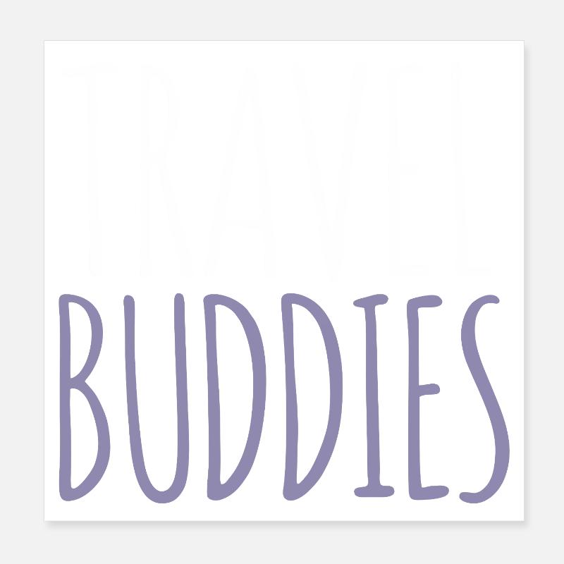 Compagnon de voyage Poster 20 x 20 cm