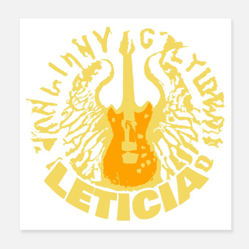 Leticia comme nom Poster 20 x 20 cm