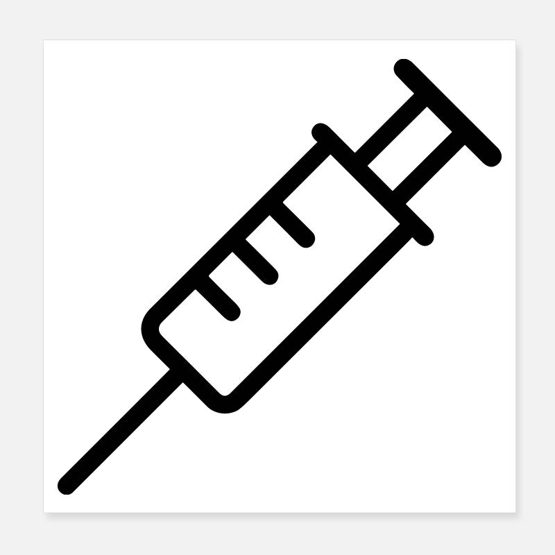 Spritze Poster 20x20 cm