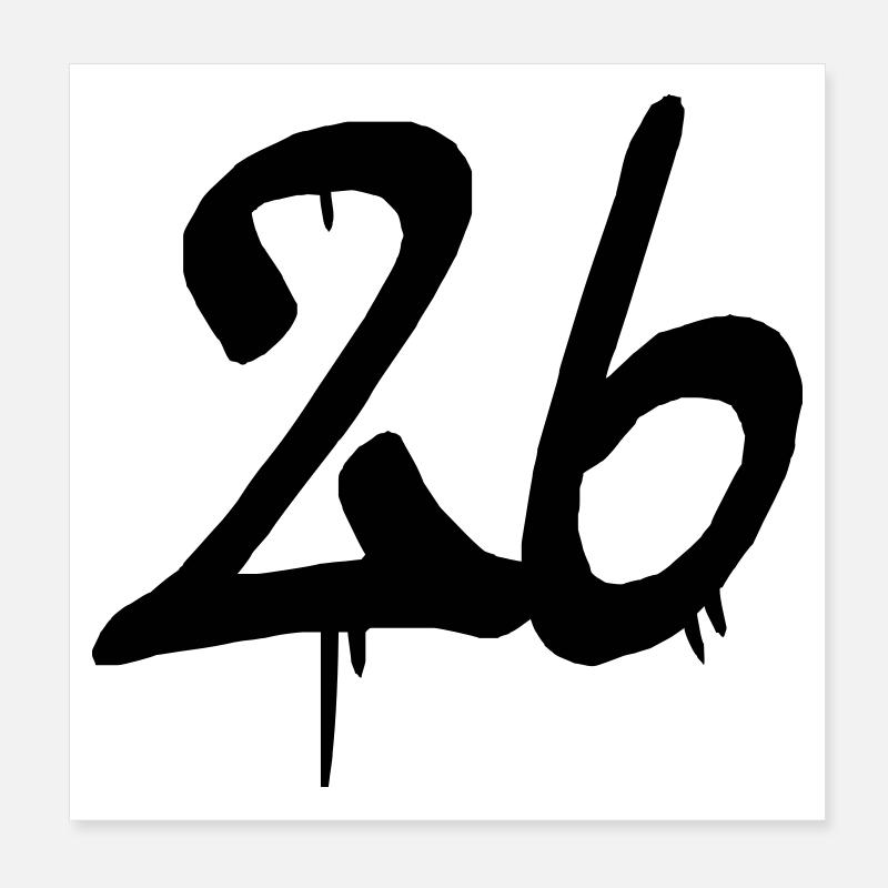 26 Poster 20 x 20 cm